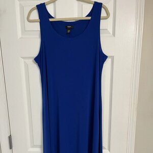 Alfani Blue Sleeveless Maxi A-Line Dress Size 14W